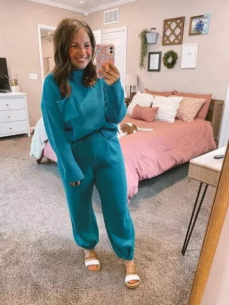 Fall Knit Top Sweater Set