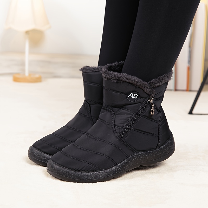 Women's Solid Color Waterproof Boots