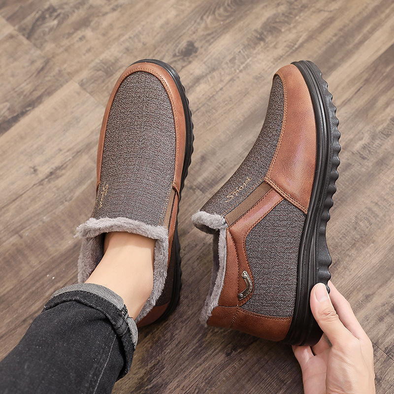 MEN'S GOOD ARCH SUPPORT OUTDOOR WARM LIGHTWEIGHT WALKING SNEAKERS