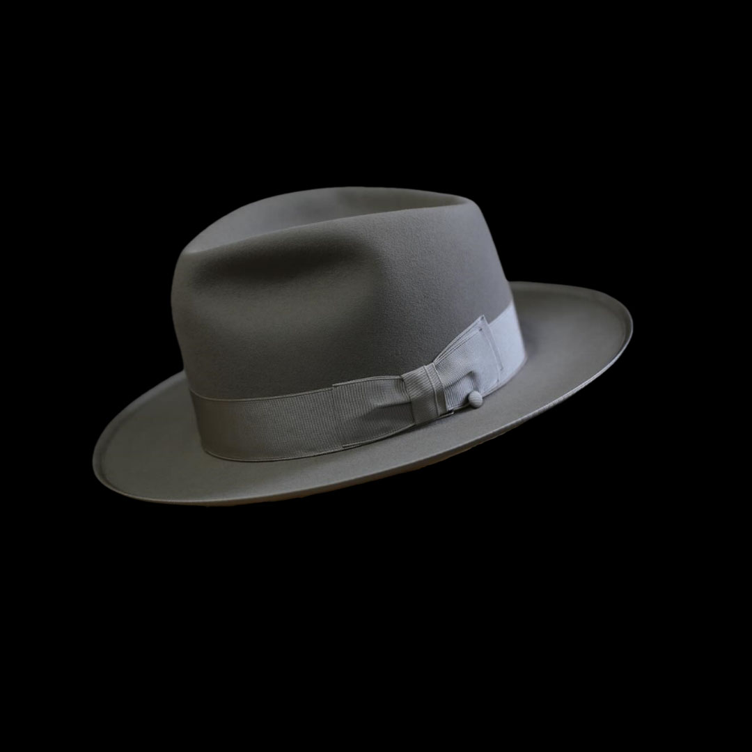 Grey  fedora