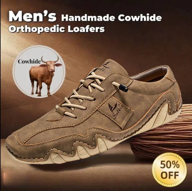 Last day 70% off 🔥⏱️Christmas sale⏱️🔥Men's genuine slip-on loafers