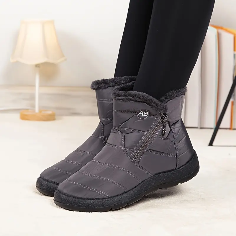 Women's Solid Color Waterproof Boots