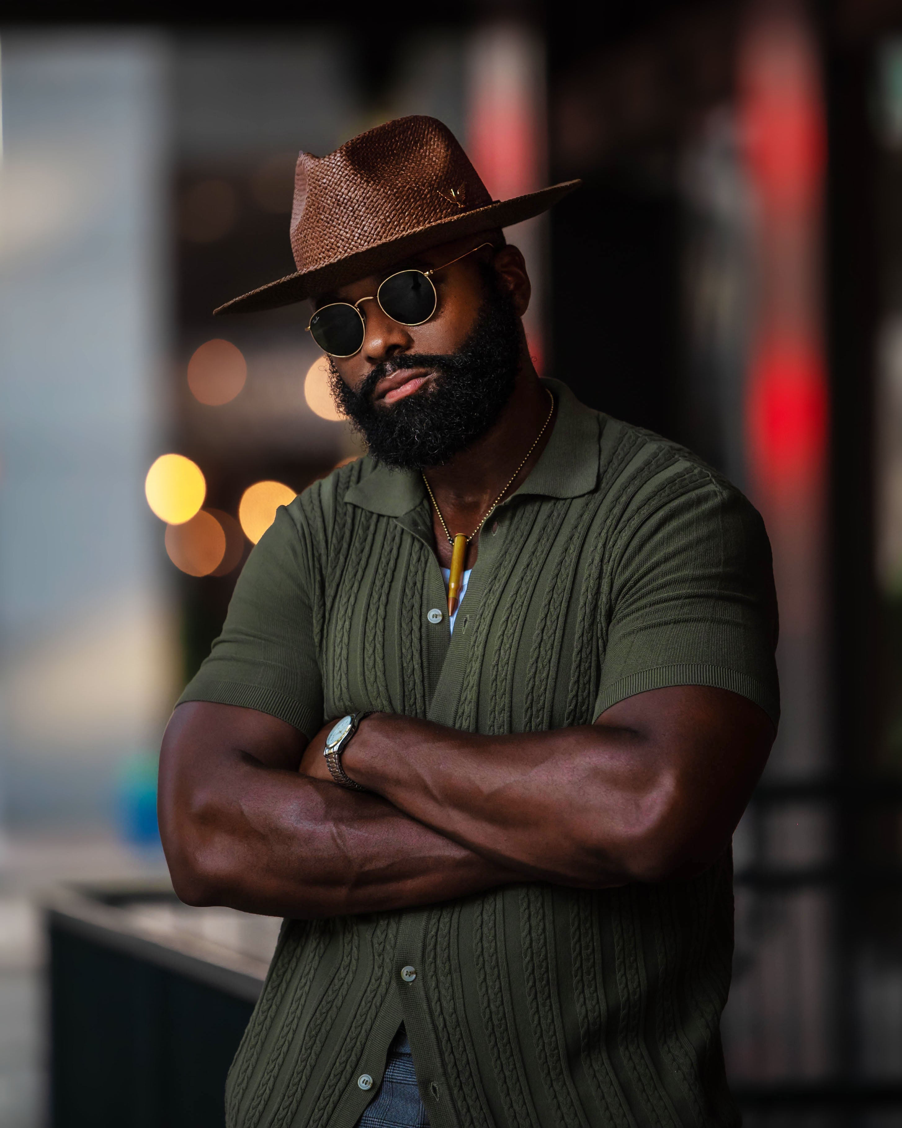 Geoffery Straw Fedora Hat – Toffee