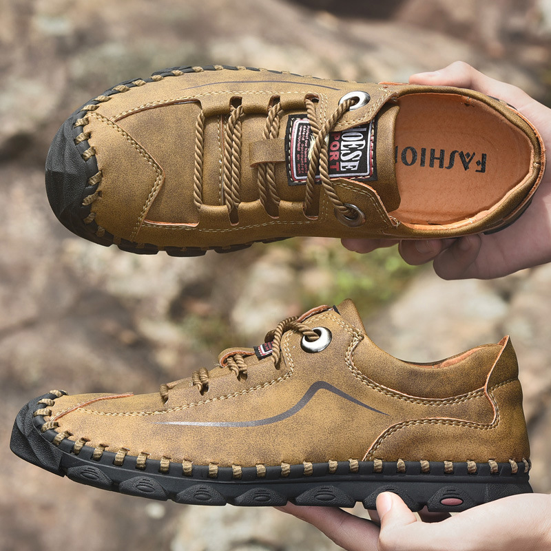 Orthopedic Casual Walking Shoes for Men - Comfortable Breathable with Arch Support, Shock Absorption, and Anti-slip Features