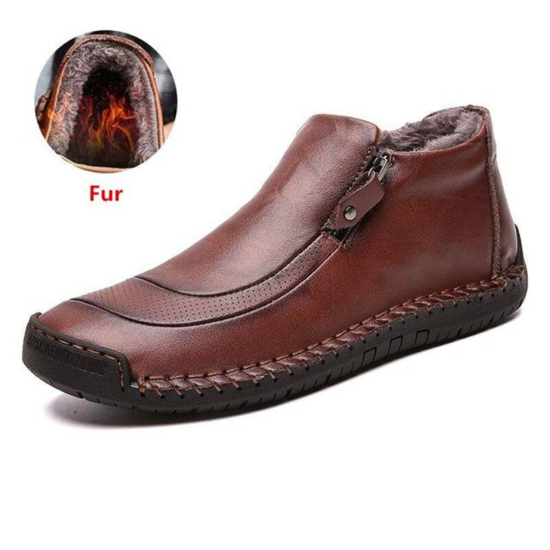 Men Warm Ankle Boots Winter 2022 Orthopedic Shoes