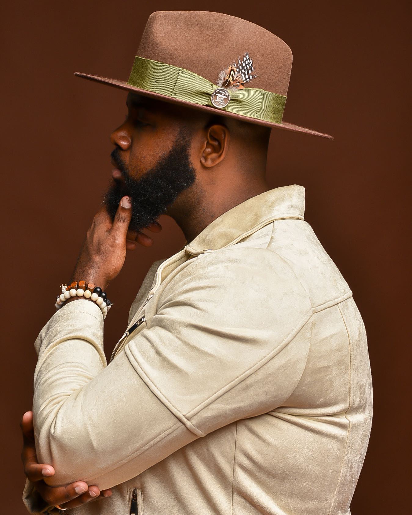 Ferguson Fedora - Slate + Burgundy