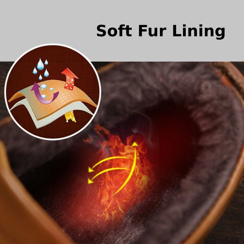 Men Warm Ankle Boots Winter 2022 Orthopedic Shoes