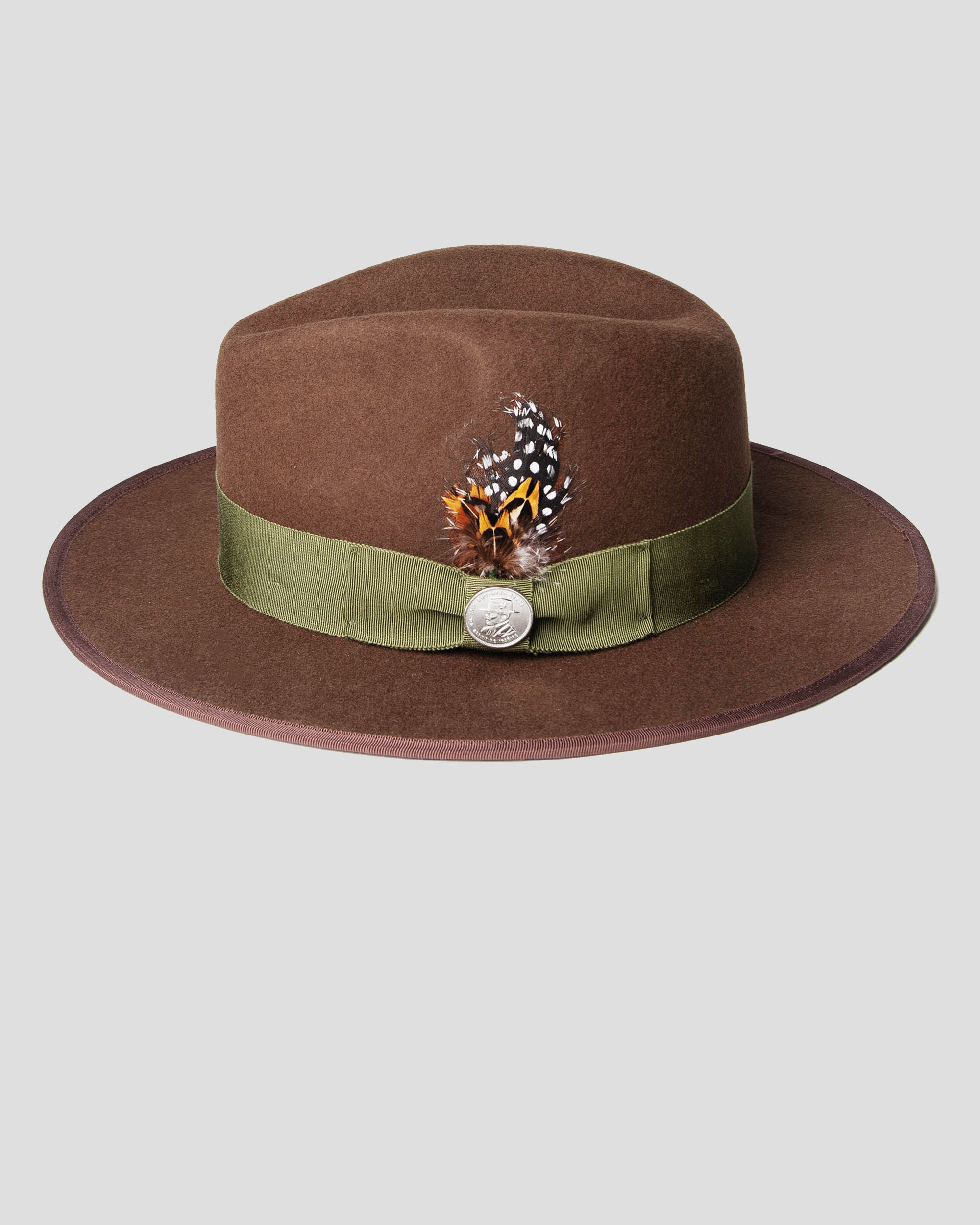 Ferguson Fedora - Slate + Burgundy