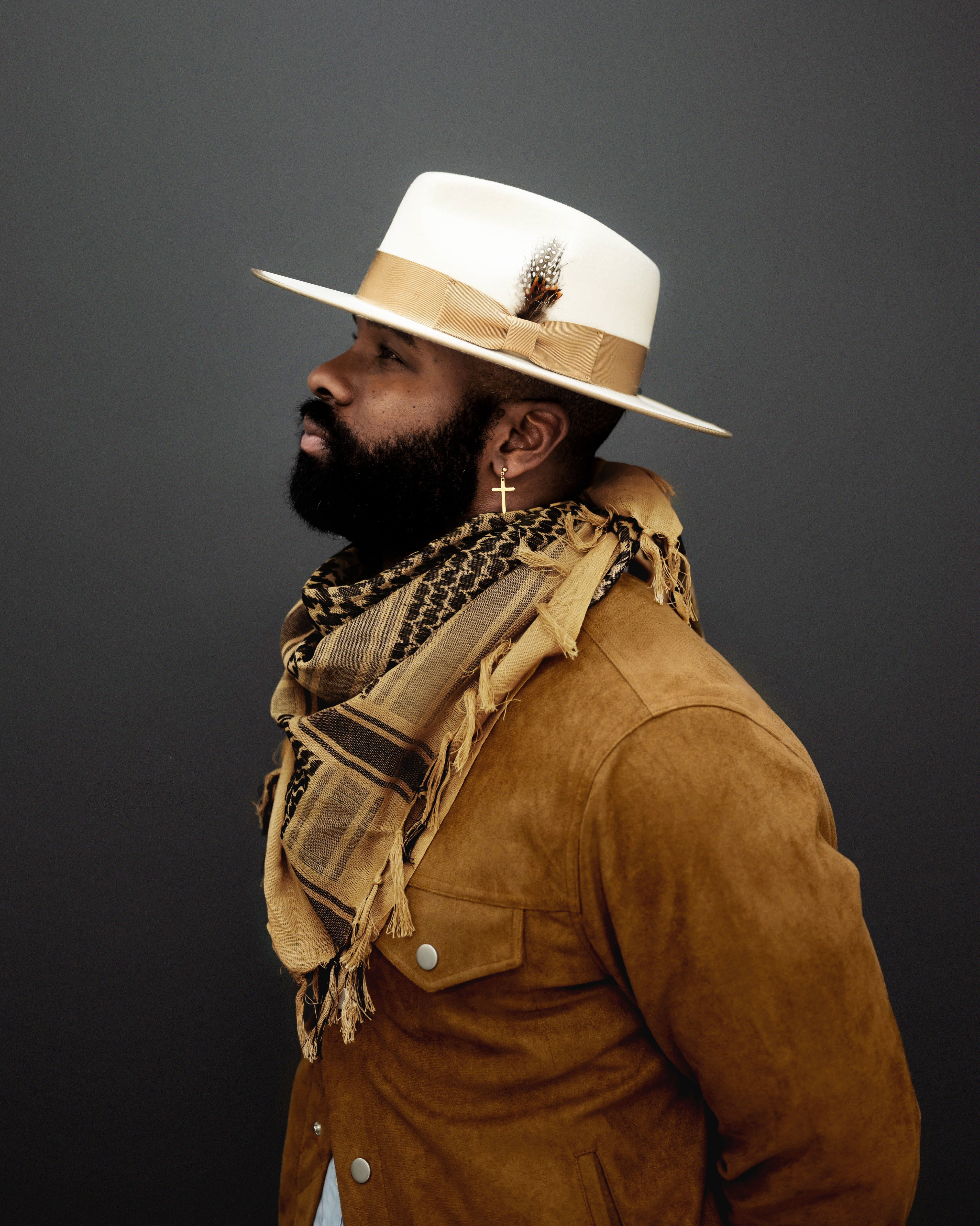 Ferguson Fedora - Slate + Burgundy