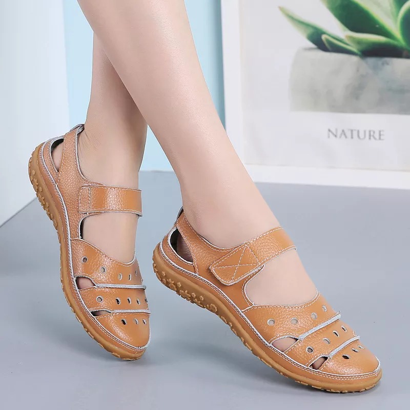2024 New Hollow Women‘s Comfy Arch Support Waterproof Orthopedic Shoes