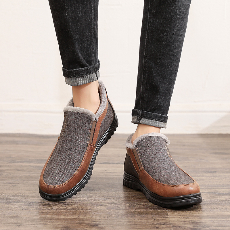 MEN'S GOOD ARCH SUPPORT OUTDOOR WARM LIGHTWEIGHT WALKING SNEAKERS