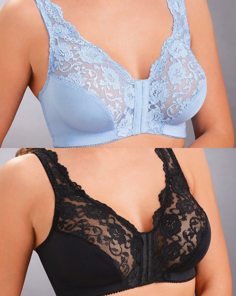💖Front Hooks, Stretch-Lace, ALL IN ONE BRA!