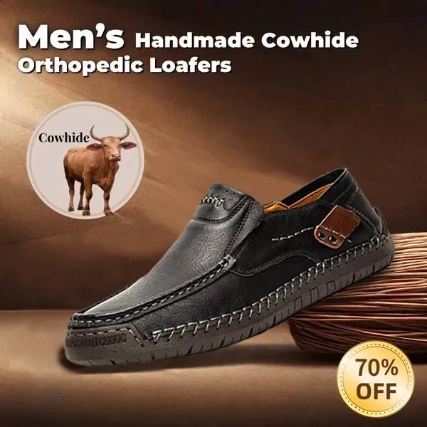 ⏰Hot sale 70% OFF 🔥 Men's Handmade Genuine Leather Slip-On Loafers