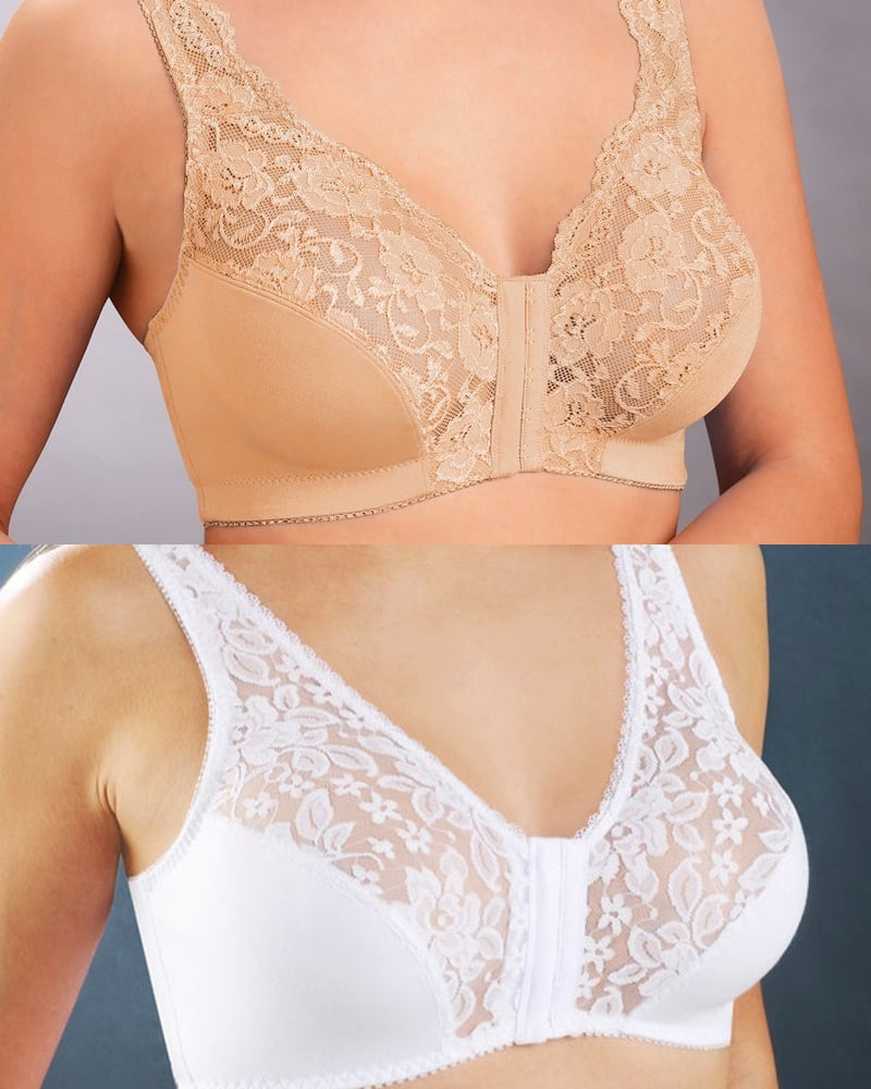 💖Front Hooks, Stretch-Lace, ALL IN ONE BRA!