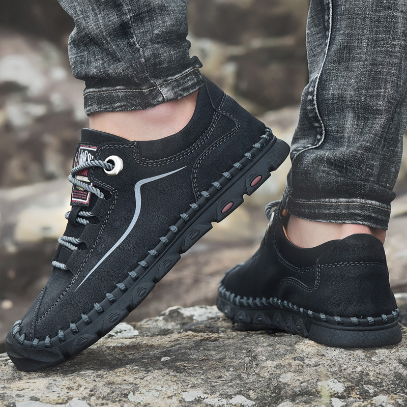 Orthopedic Casual Walking Shoes for Men - Comfortable Breathable with Arch Support, Shock Absorption, and Anti-slip Features