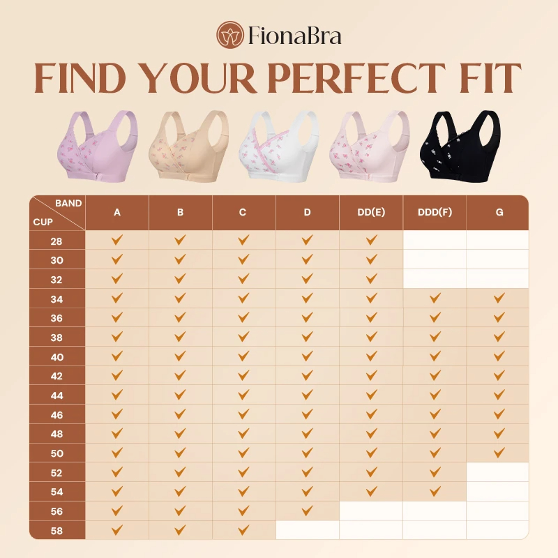 Fiona Bra - CHRISTMAS SALE 70% OFF - Comfortable & Convenient Front Wrap Closure Bra for Seniors