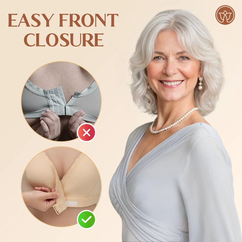 Fiona Bra - CHRISTMAS SALE 70% OFF - Comfortable & Convenient Front Wrap Closure Bra for Seniors