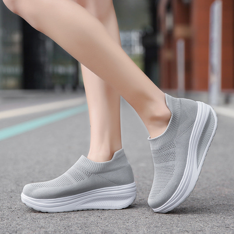Women's Mesh Breathable Soft Sole Flat Shoes