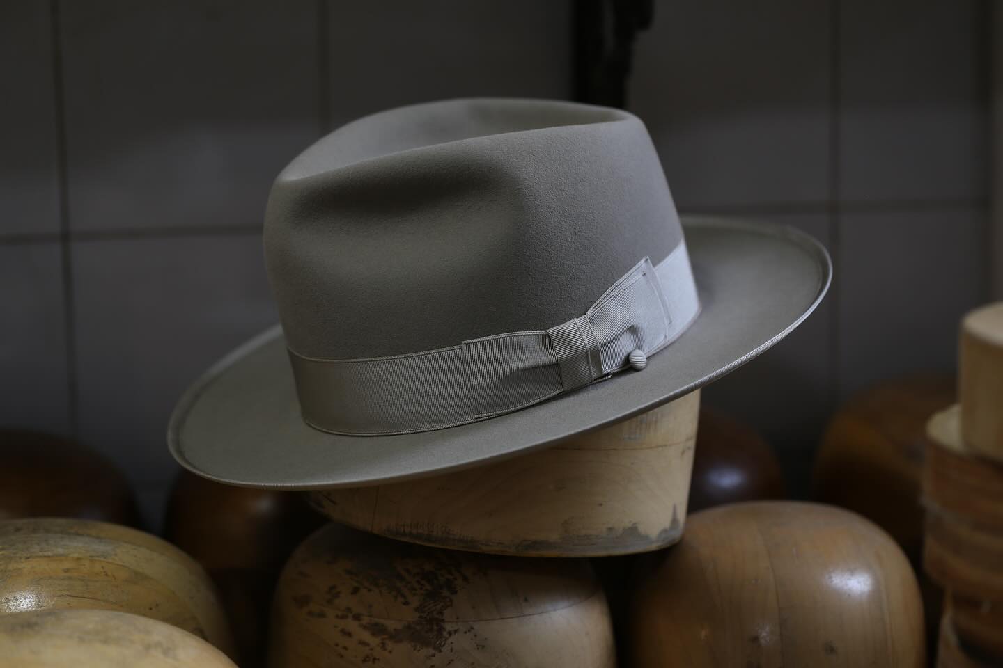 Grey  fedora
