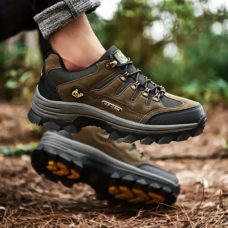 Men's Genuine Leather Comfy Arch Support  Hiking Orthopedic Shoes