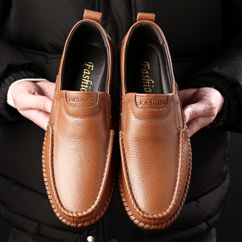 🔥Hot Sale🎁--40% OFF 🎉Men Splicing Non Slip Business Casual Comfortable Leather Oxfords