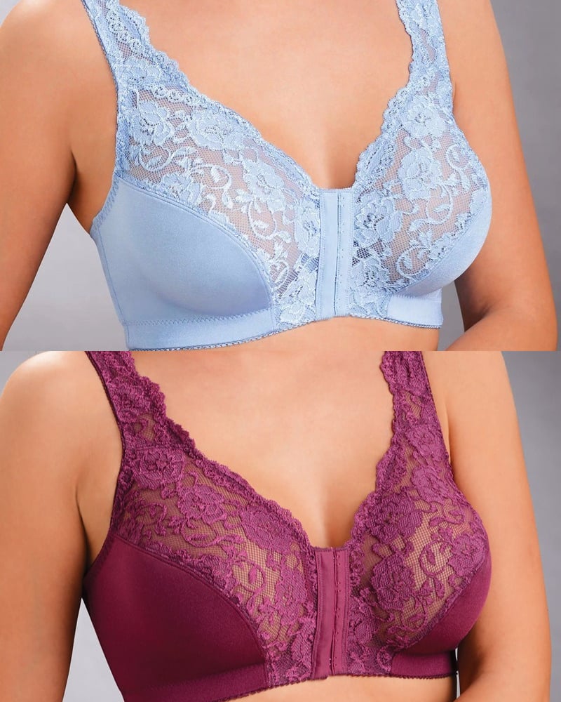 💖Front Hooks, Stretch-Lace, ALL IN ONE BRA!