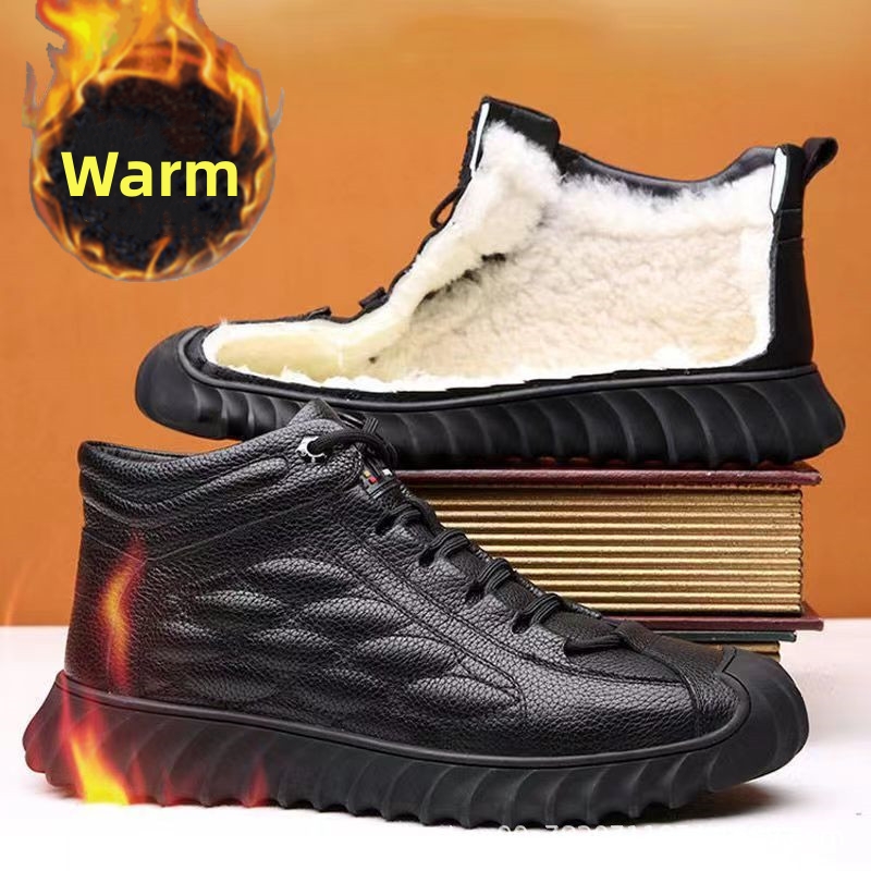 Men's Waterproof Warm Leather Orthopedic Boots (HOT SALE !!!-50% OFF)