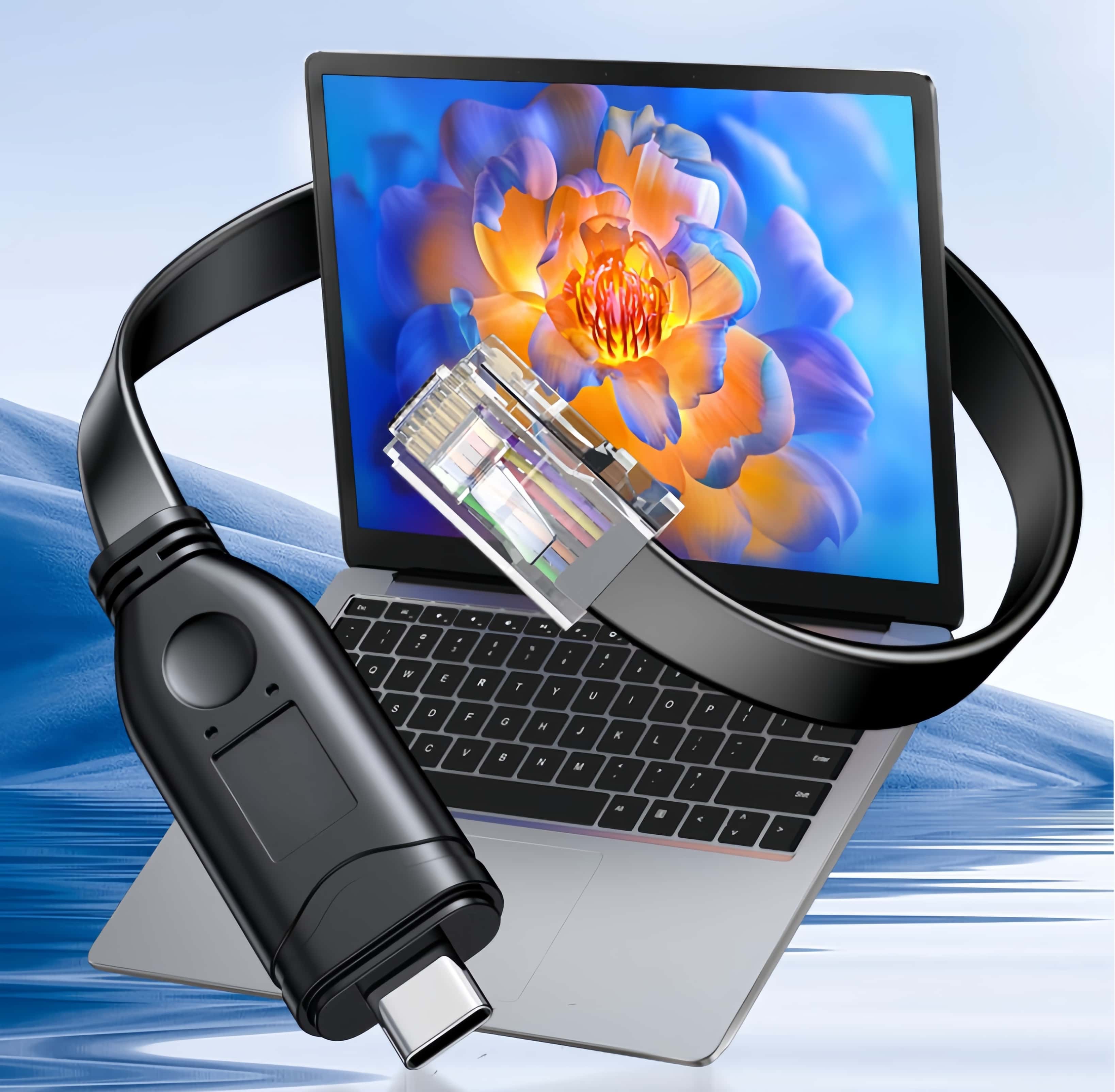 Cisco USB-C Console Cable Type-C to RJ45 Serial Port Adapter |PINOWELL