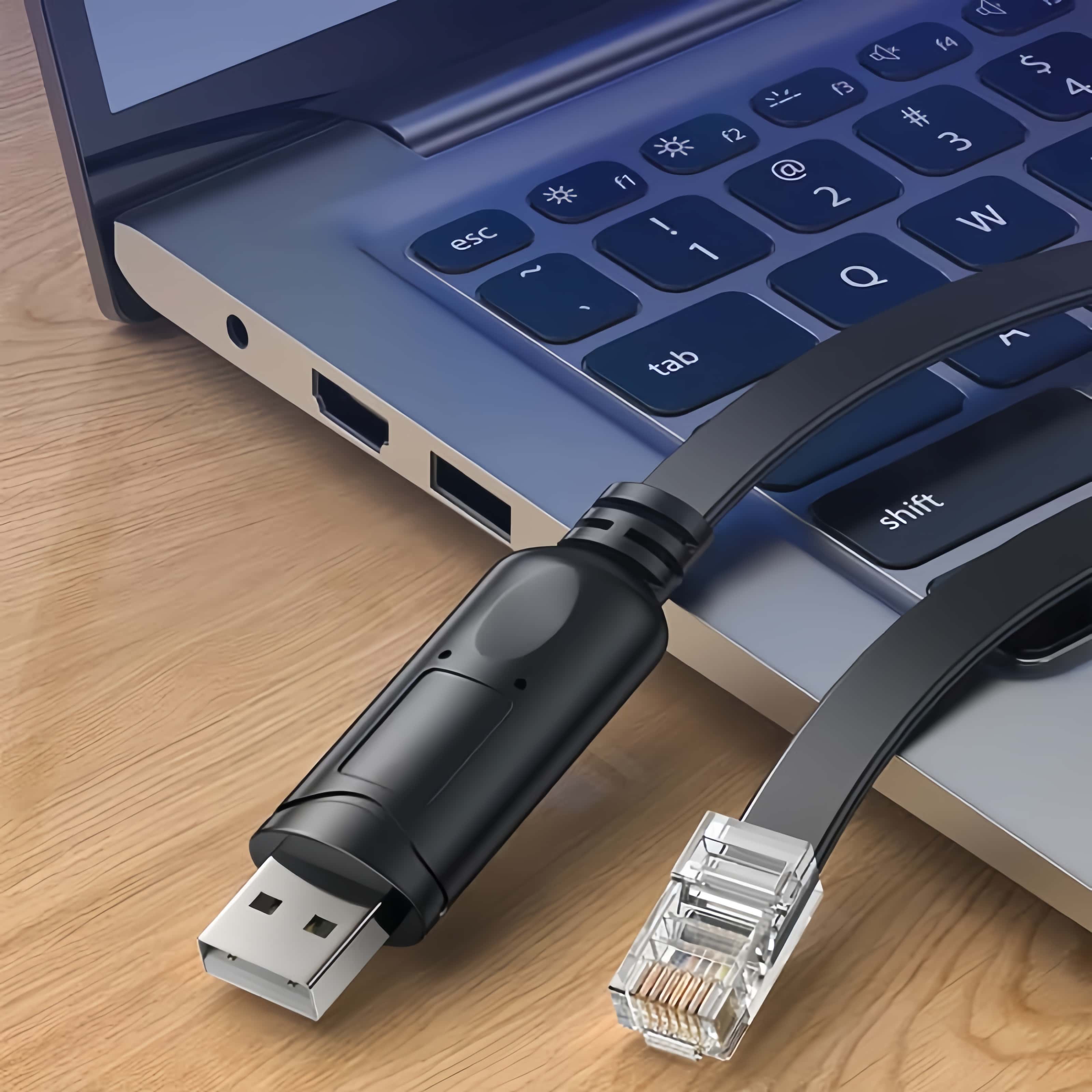 Prolific PL2303 Chip USB to RJ45 Console Rollover Cable-6FT | PINOWELL