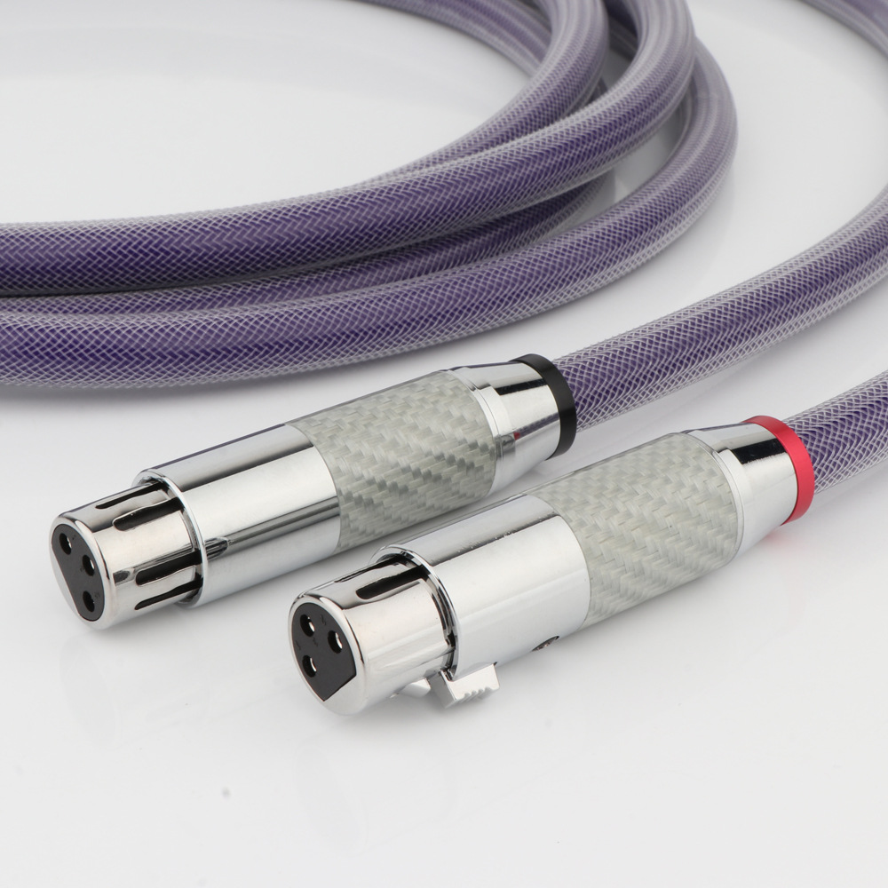 Preffair X423 XLR Balanced Cable 8N OCC Pure Copper 3Pin XLR HIFI Audio Cable Cord