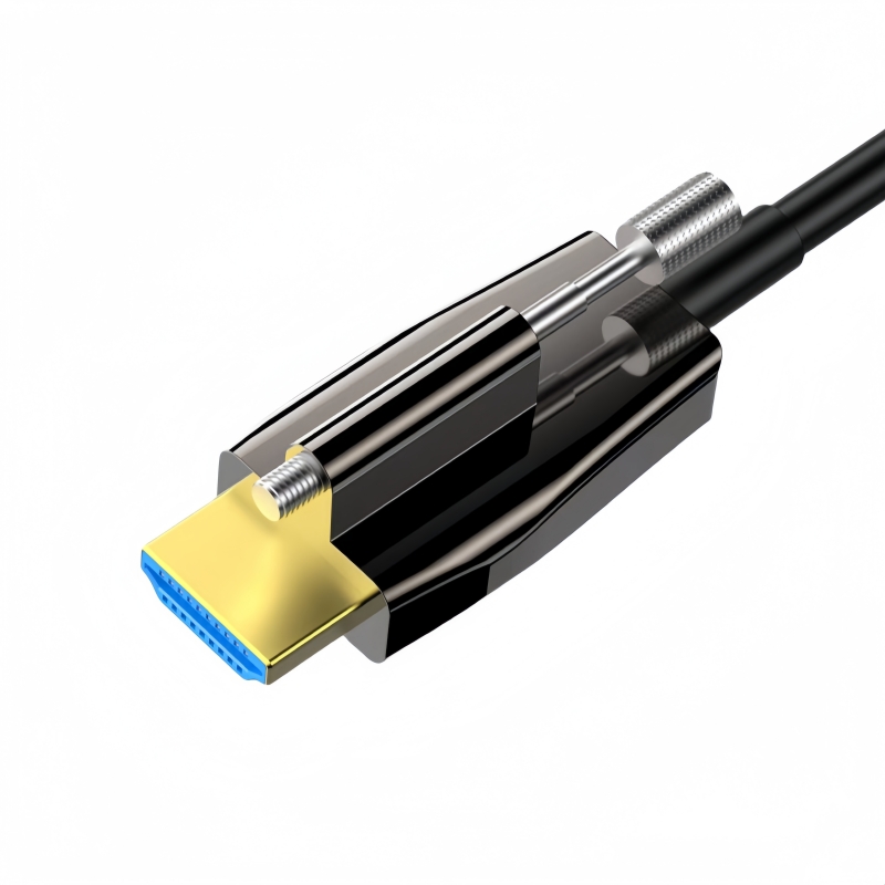  8K Fiber Optic HDMI Cable with Locking Screw