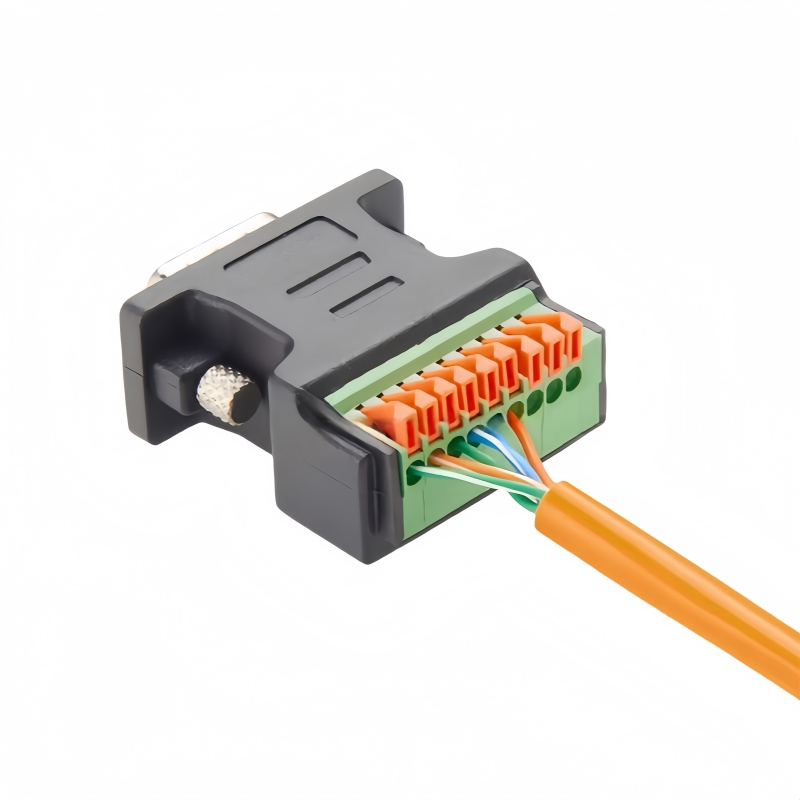 Serial DB9 Male to Terminal Block Adapter 