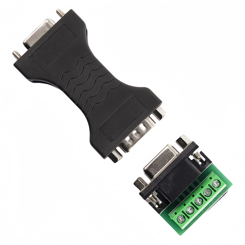 RS232 DB9 Converter with RS485 RS422 Terminal Block Adapter |PINOWELL