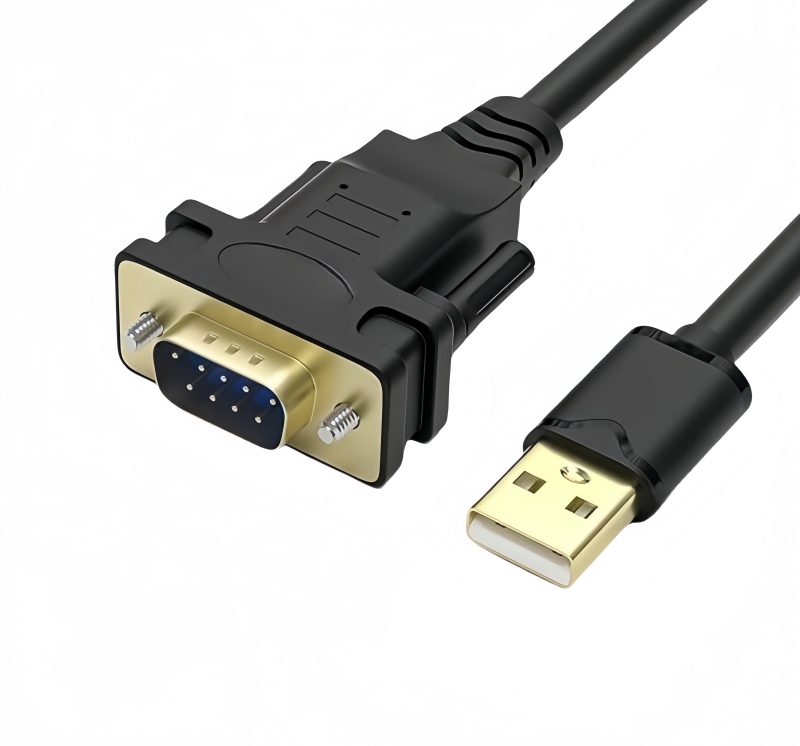  USB 2.0 to Male DB9 RS232 Serial Adapter Cable 