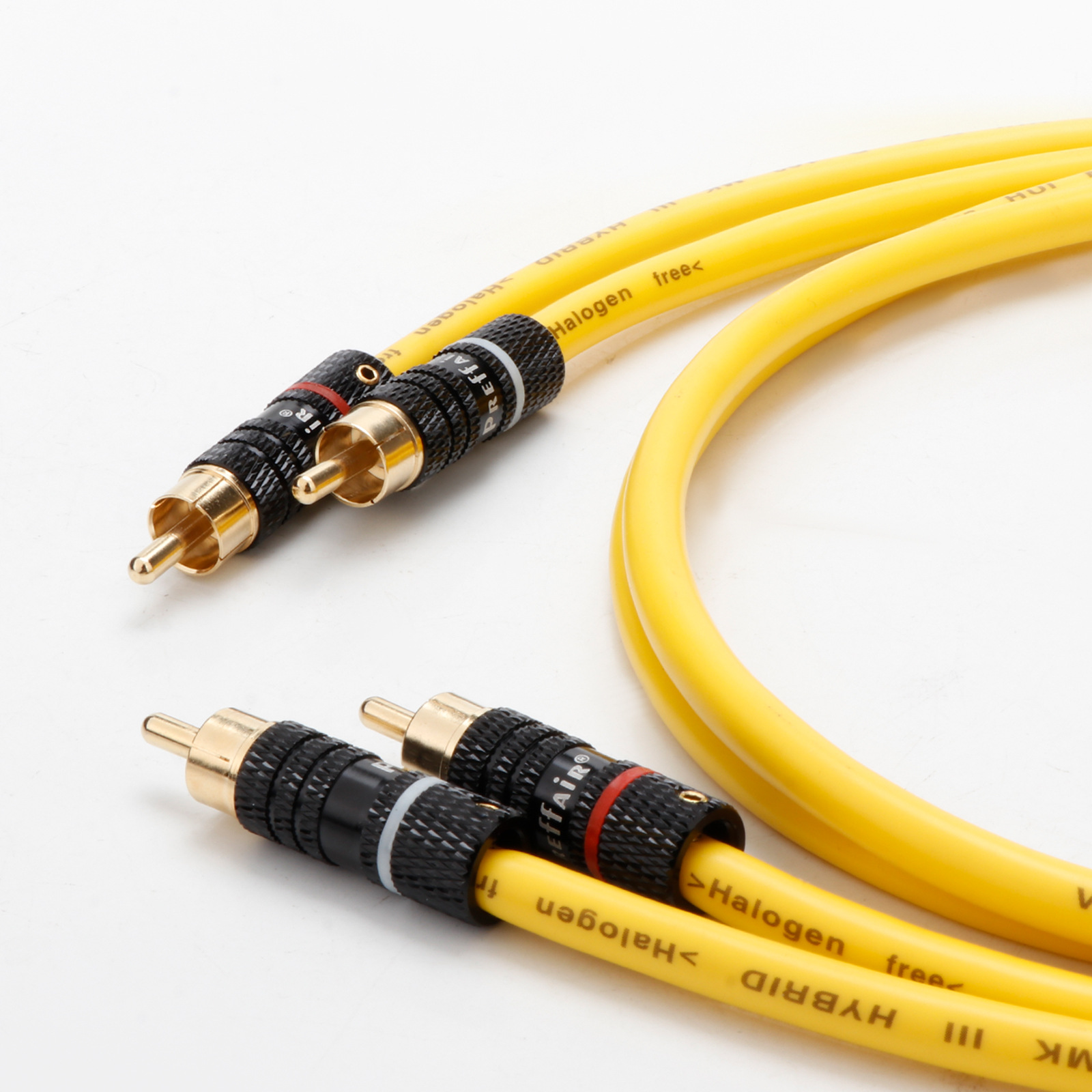 Preffair RCA Cable OFC Gold-plated RCA to RCA Male Plug HIFI RCA Cable