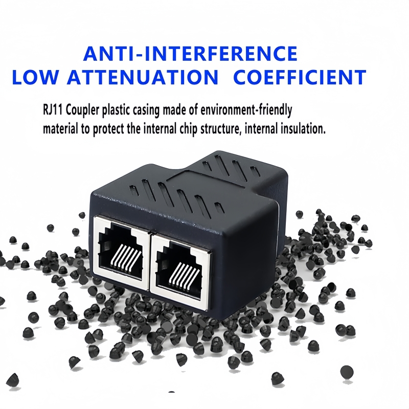 RJ11 Coupler 1 to 2 Female Adapter