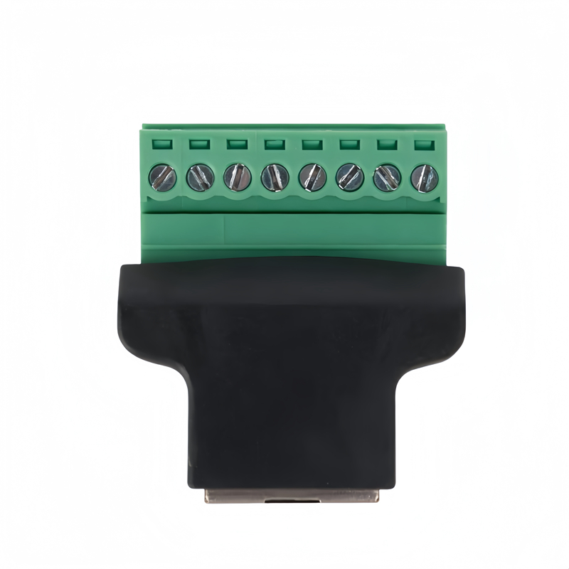 RJ45 Female to Screw Terminal Block Adapter 8Pin Converter | PINOWELL