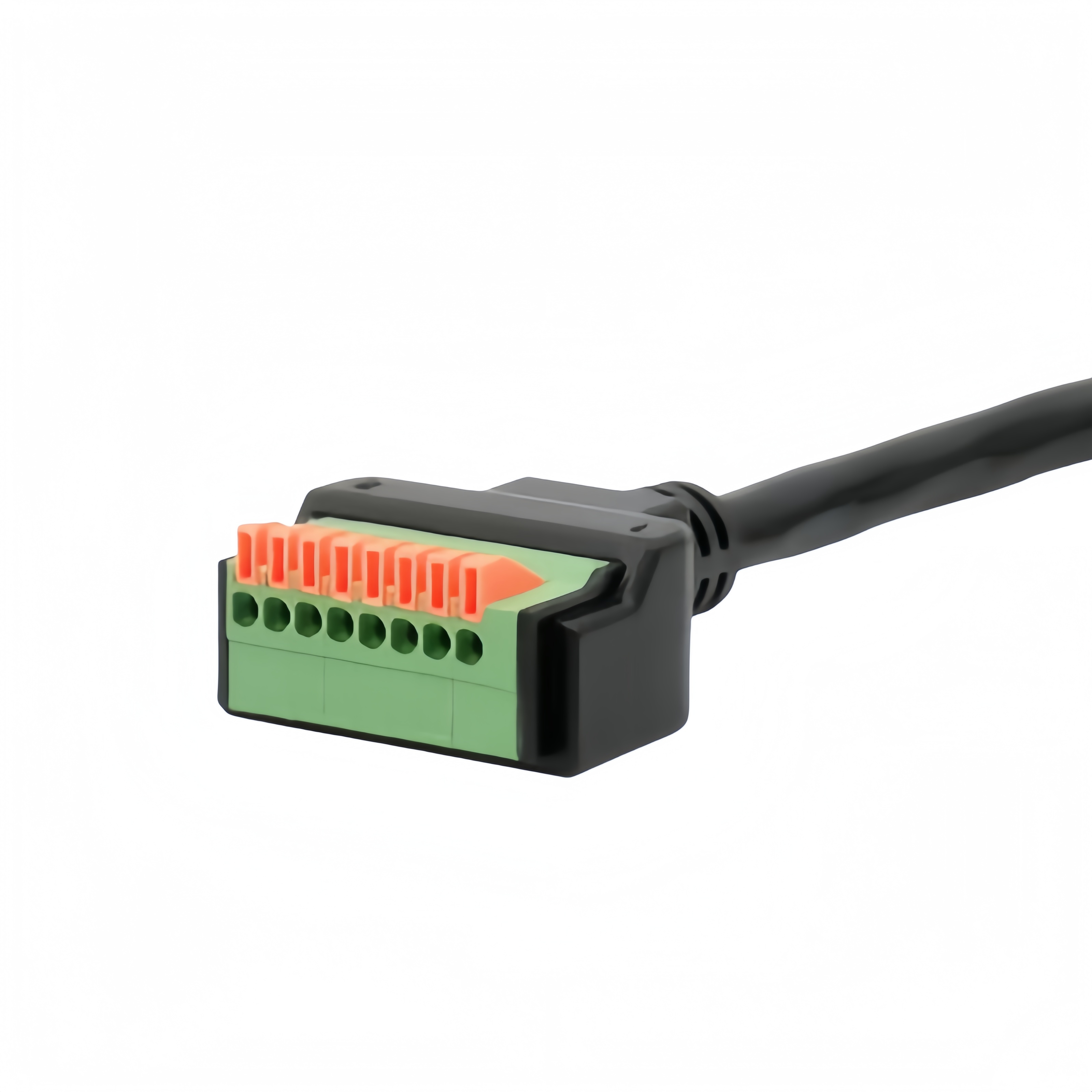 RJ45 Terminal Block Adapter with Push-Button Cat5e STP Cable | PINOWELL