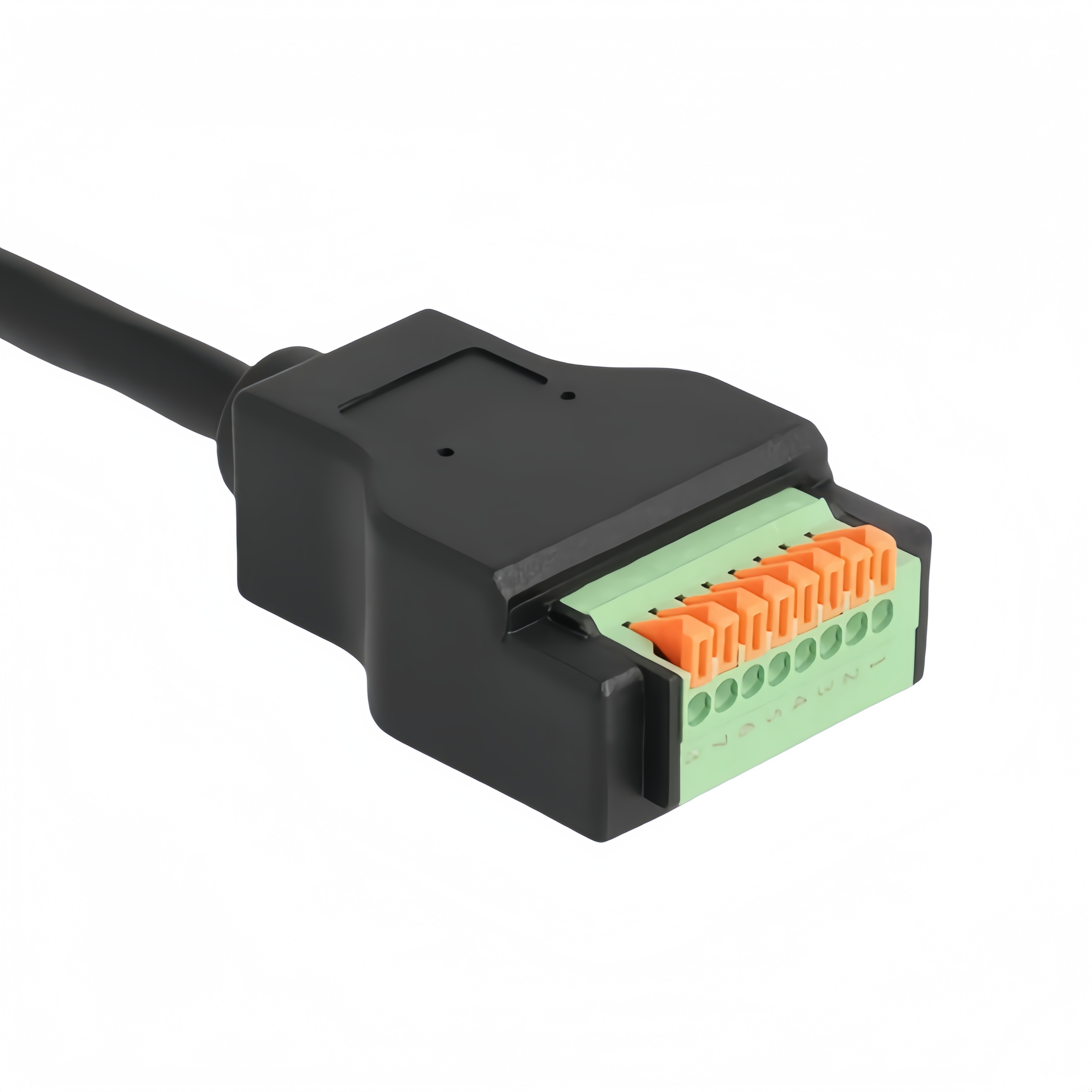 RJ45 Terminal Block Adapter with Push-Button Cat5e STP Cable | PINOWELL