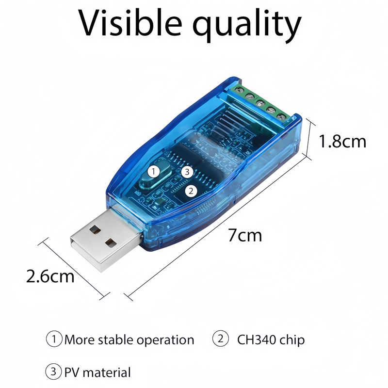 High Quality 2 in 1 USB to RS232 RS485 Converter
