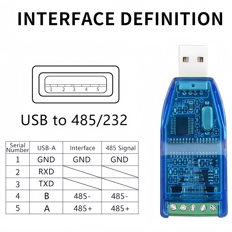 USB to RS485 RS232 Converter