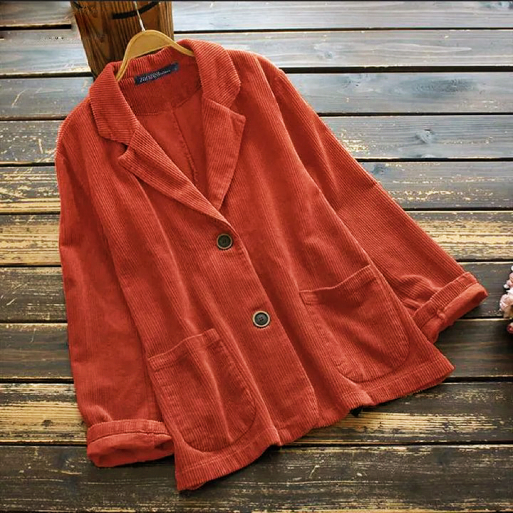 Woman‘s Solid Color Corduroy Loose Casual Suit-Buy 2 Free Shipping