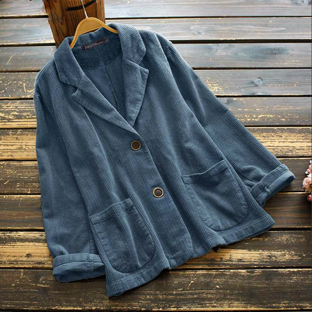 Woman‘s Solid Color Corduroy Loose Casual Suit-Buy 2 Free Shipping