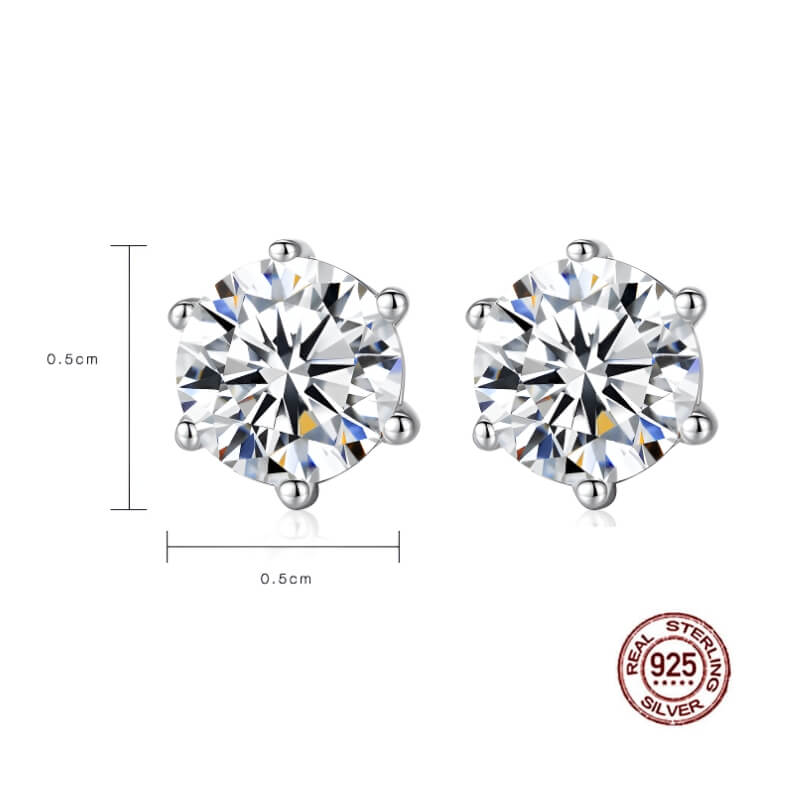 S925 Classic Zircon Earrings-MARDAZA