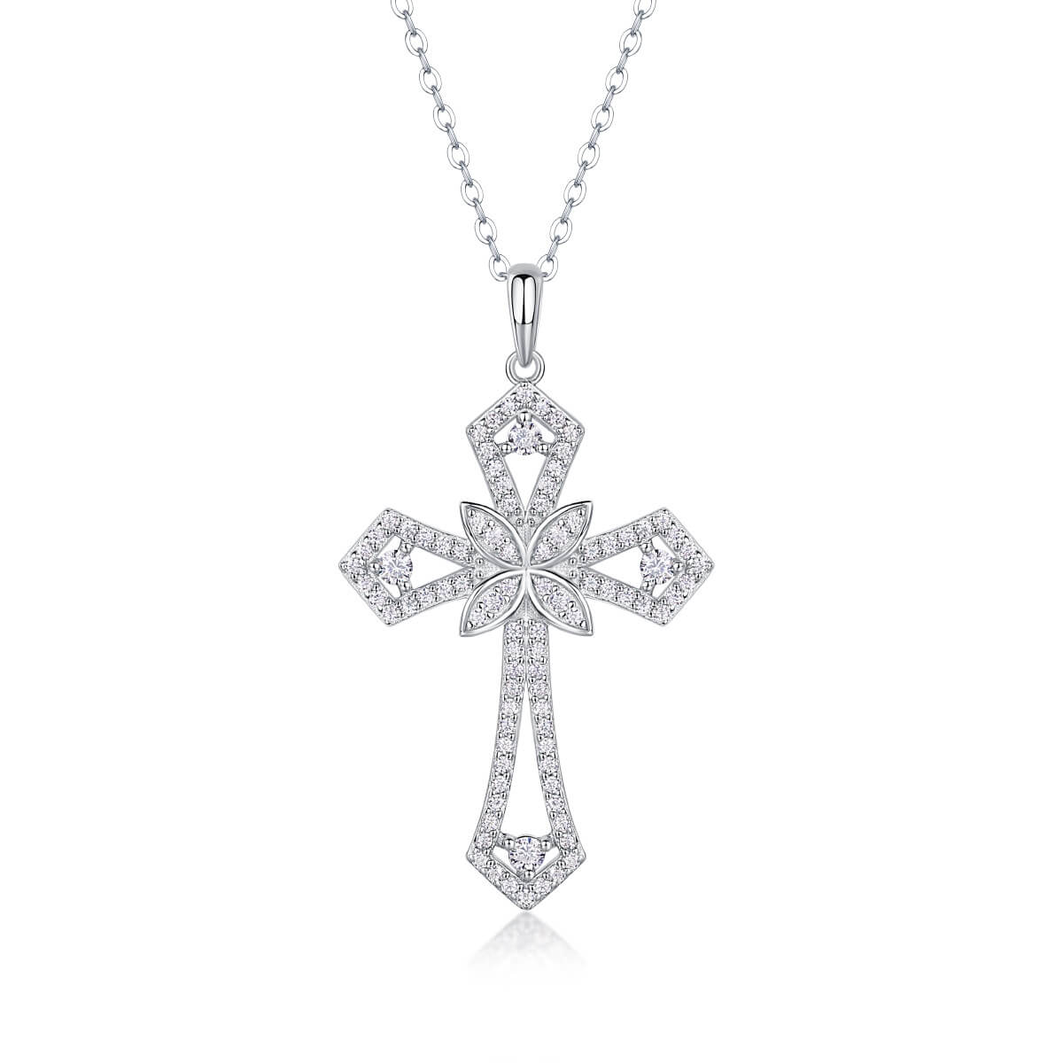 S925 Love Shield Moissanite Necklace-MARDAZA