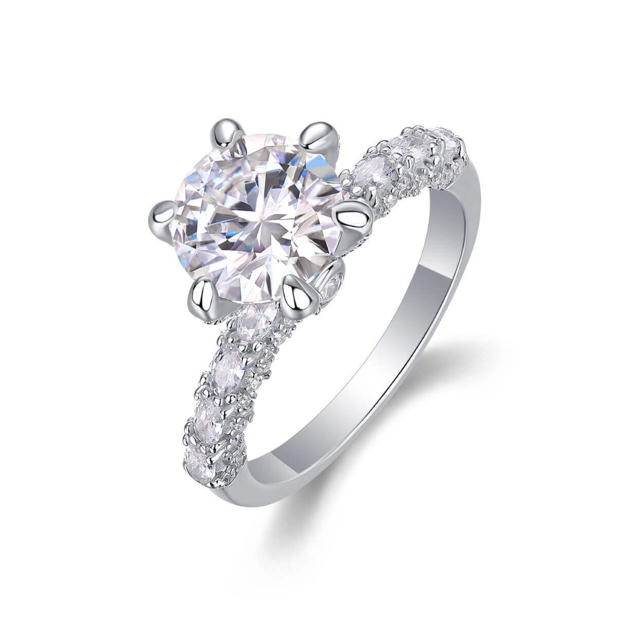 S925 Luxury Six Claw Moissanite Ring