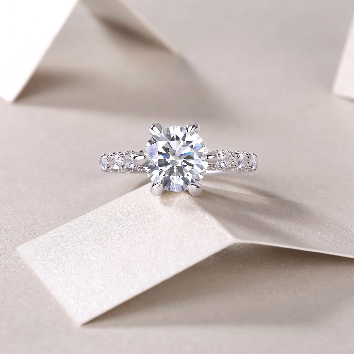S925 Luxury Six Claw Moissanite Ring-MARDAZA