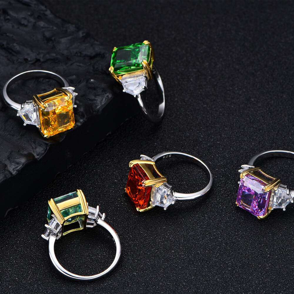 S925 Luxury 13CT High Carbon Diamond Ring-MARDAZA