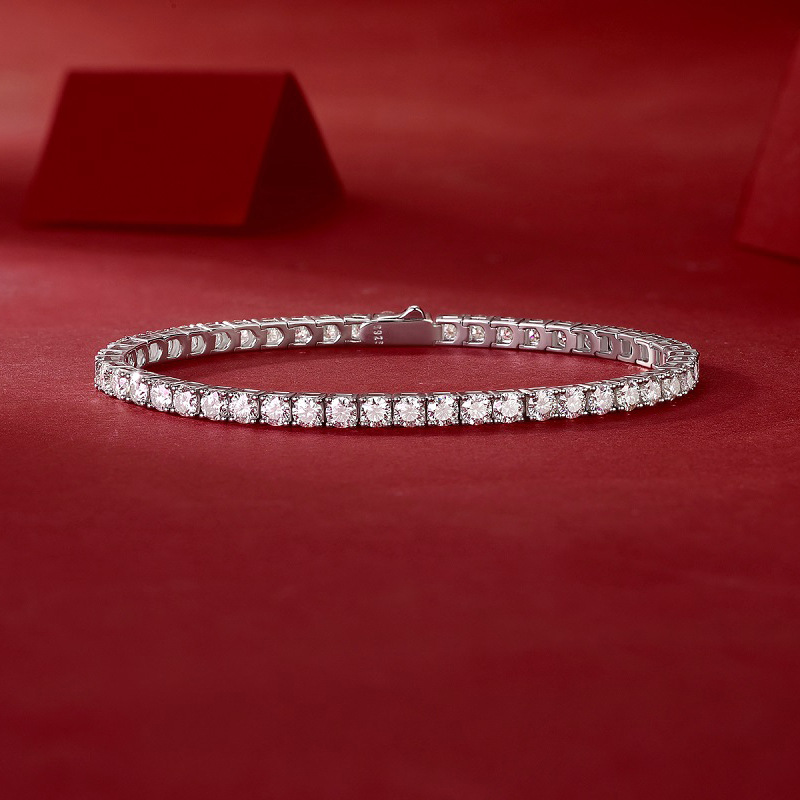 925 Classic Moissanite Bracelet-MARDAZA