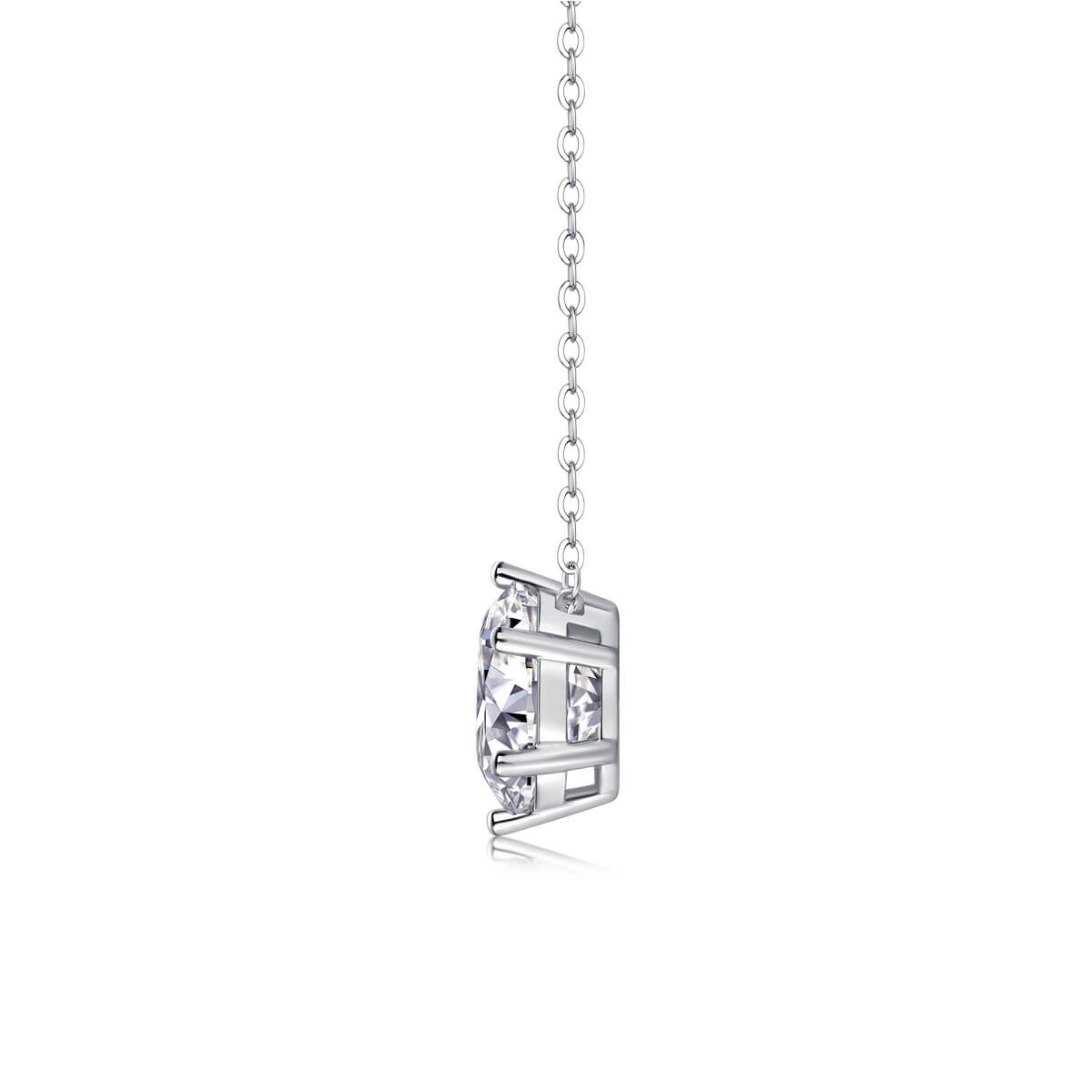 S925 Classic Six Claw Moissan Necklace-MARDAZA